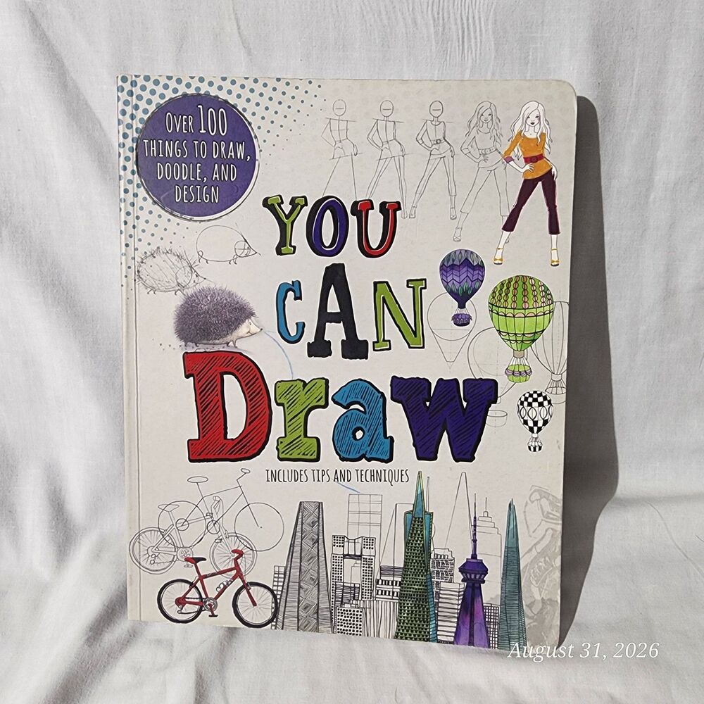 You Can Draw Over 100 Things to Draw Doodle and Design Hardcover Activity Book